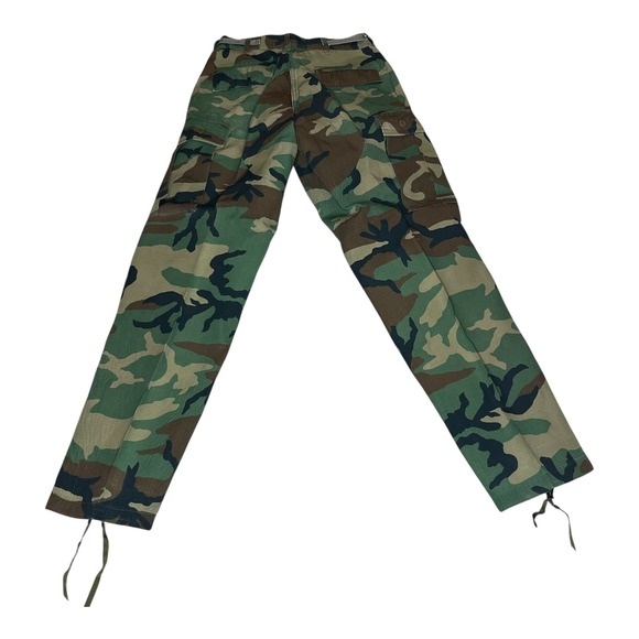 Vintage 1970s US Army Woodland Camo BDU Jacket Pants Set Mens USGI ECWCS - SMALL - Picture 15 of 16